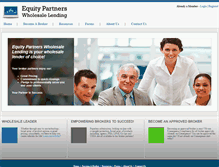 Tablet Screenshot of equitypartnerswholesalelending.com